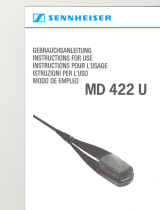 Sennheiser MD422U User manual