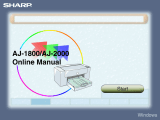 Sharp AJ-1800 User manual