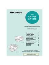 Sharp AR-157E User manual