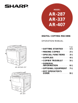 Sharp AR-287 User manual