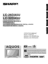 Sharp LC-32DA5U User manual