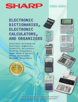 Sharp electronic calculator User manual