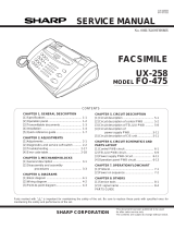 Sharp FO-475TH User manual