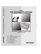 Sharp FO-DC500 User manual
