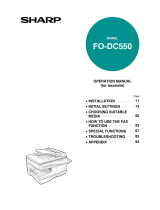 Sharp FO-DC550 User manual