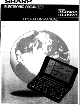 Sharp IQ-8900 User manual