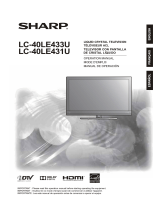 Sharp LC-40LE431U User manual