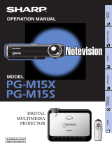 Sharp Notevision PG-M15X User manual