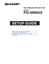 Sharp PG-MB60X Quick start guide