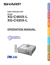 Sharp PJLINK XG-C465X-L User manual