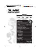 Sharp R-201F User manual
