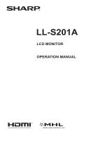 Sharp LLS201A User manual