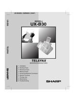 Sharp UX-B30 User manual