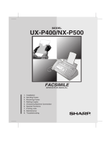 Sharp UX-P400 User manual