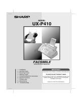 Sharp UX-P410 User manual