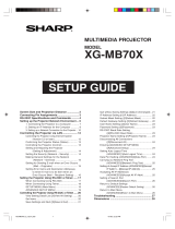 Sharp XG-MB70X Quick start guide