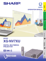 Sharp XG-NV7XU User manual