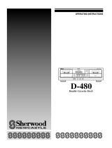 Sherwood D-480 User manual