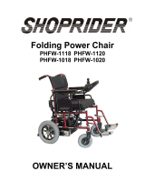 Shoprider PHFW-1120 User manual
