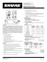 Shure (R) FP22 User manual