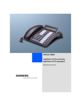 Siemens OptiPoint 410 User manual