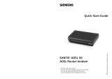 Siemens Santis ADSL 50 User manual