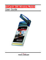 Sierra Wireless AirCard 580 User manual