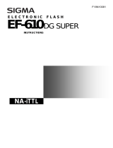 Sigma EF-610 - NA-ITTL User manual