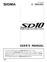 Sigma SD10 User manual