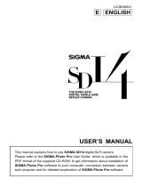 Sigma SD14 User manual