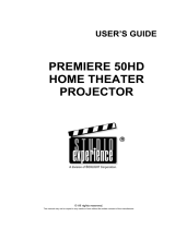 Studio Experience 50HD User manual