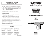 Simpson PTM-27 User manual