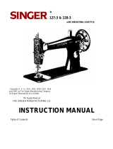 SINGER 127-3 User manual