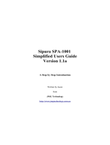 Sipura Technology SPA-1001 User manual