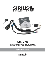 Sirius Satellite Radio SIR-GM1 User manual