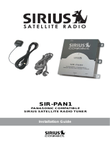 Sirius Satellite Radio SIR-PAN1 User manual