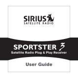Sirius Satellite Radio Sportster 3 User manual