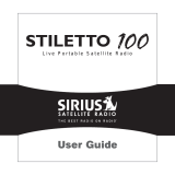 Sirius Satellite Radio STILETTO Stiletto 100 User manual