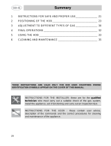 Smeg PGF95BE-2 User manual