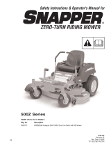 Snapper 500Z User manual