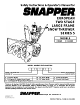 Snapper E9265 User manual