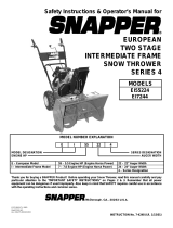 Snapper EI55224 User manual