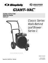 Snapper GIANT-VAC User manual