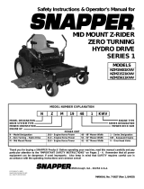 Snapper NZM19481KWV User manual