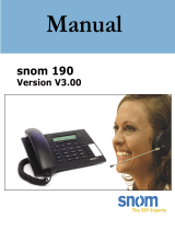 Snom 190 User manual