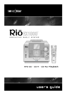 Sonic Blue Rio EX1000 User manual