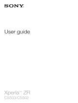 Sony Ericsson Xperia ZR User manual