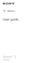 Sony Xperia Z T-Mobile User guide