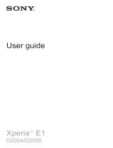 Sony D Xperia E1 User guide