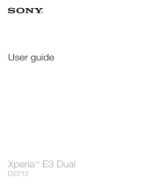 Sony Xperia E3 Dual User manual
